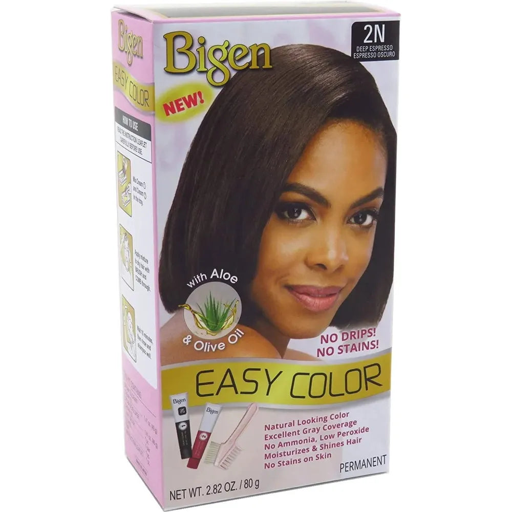 Bigen Easy Color – Natural Black, Deep Espresso, Mocha Brown, Intense Black, Burgundy, Cinnamon Spice, Honey Blonde, Light Golden Blonde, Brilliant Blonde - Beauty Exchange Beauty Supply