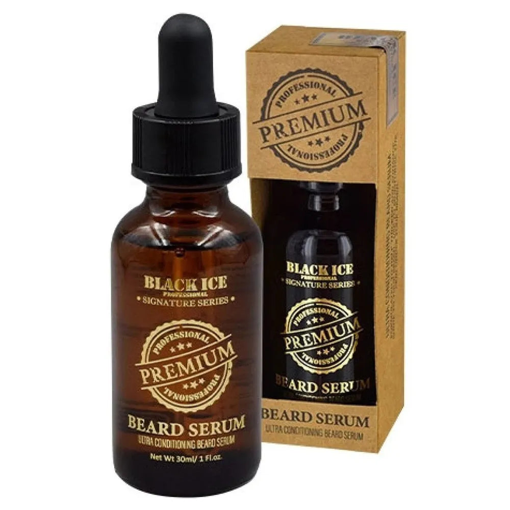 Black Ice Beard Serum – Boost Growth & Shine 1 oz - Beauty Exchange Beauty Supply