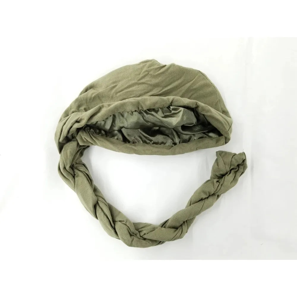 Black Ice Professional Pre - Tied Silky Satin Lined Turban M/L – Stylish Hair Protection with Satin Comfort | 6 Colors - Beauty Exchange Beauty Supply
