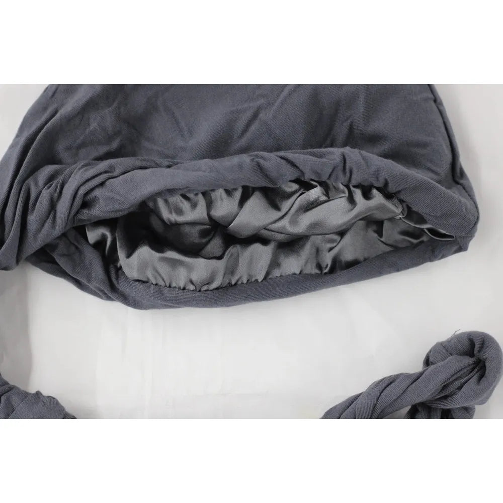 Black Ice Professional Pre - Tied Silky Satin Lined Turban M/L – Stylish Hair Protection with Satin Comfort | 6 Colors - Beauty Exchange Beauty Supply