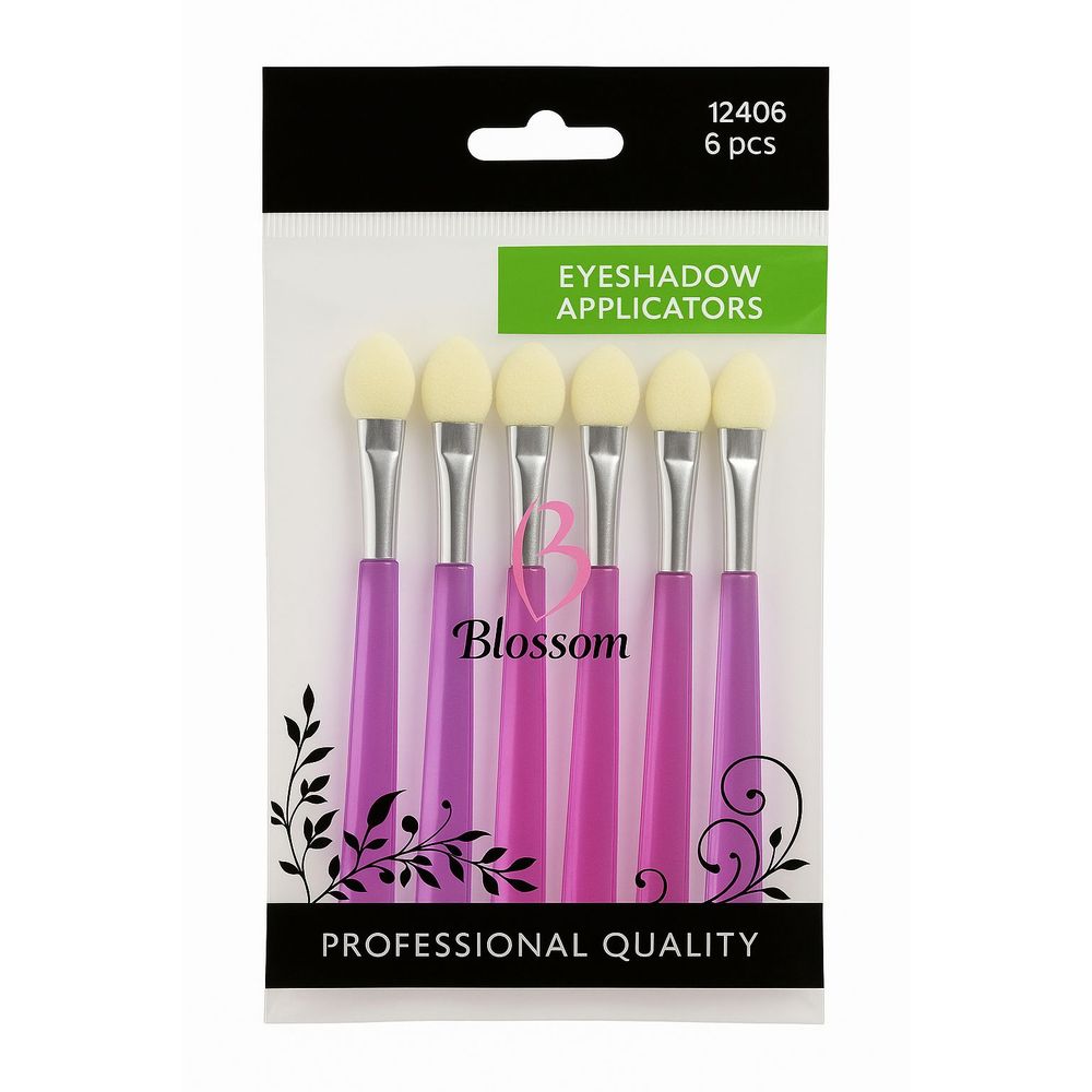 Blossom Professional Quality Eyeshadow Applicator – Precision & Soft Touch | 6 pcs - Beauty Exchange Beauty Supply