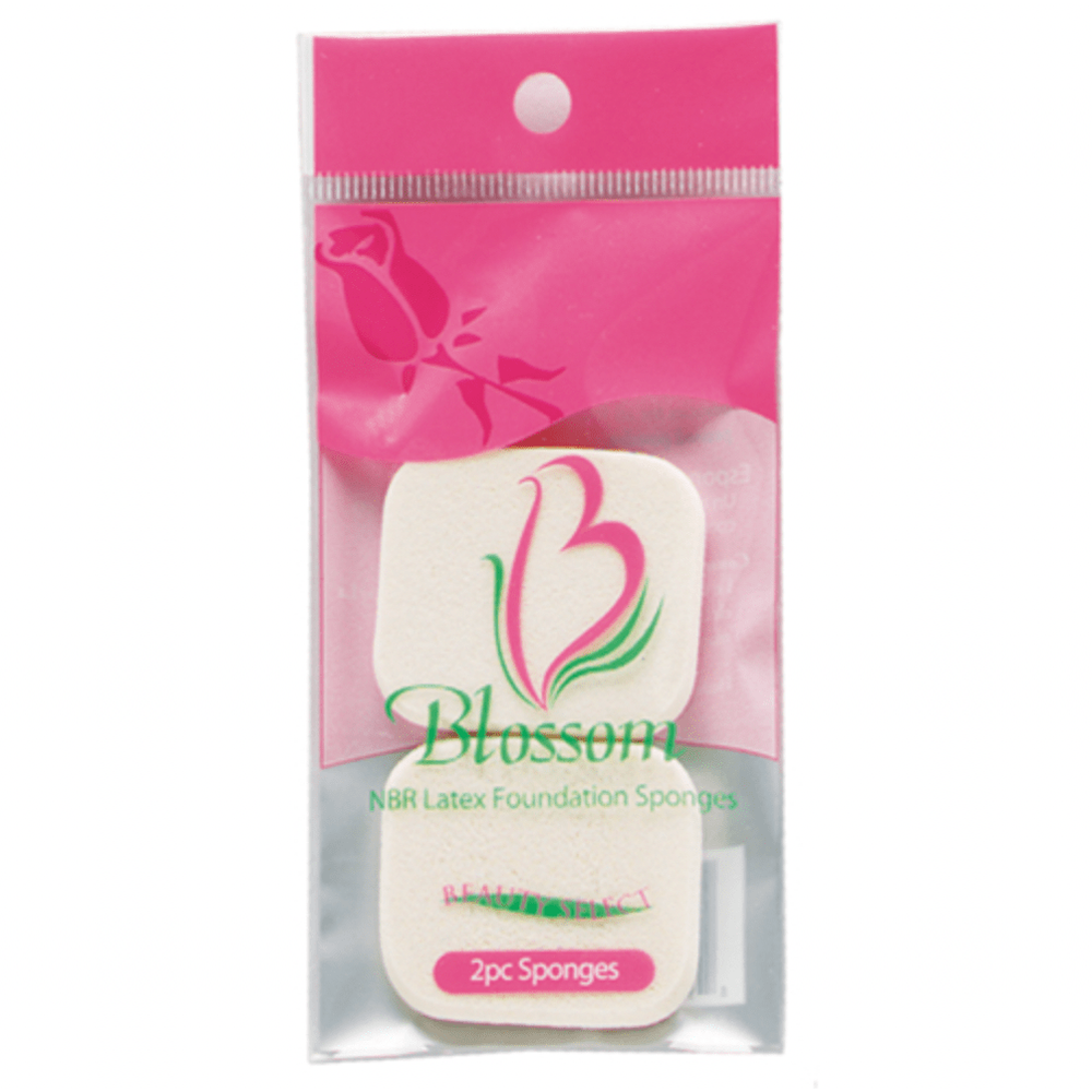 Blossom Professional Quality Foundation Sponges – Soft, Seamless Blending for Liquid & Cream | 2pcs Set - Beauty Exchange Beauty Supply