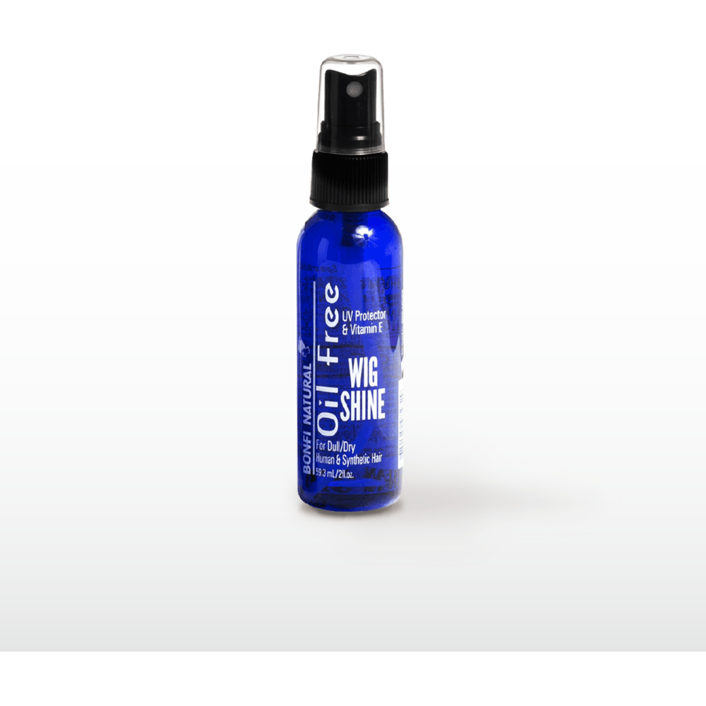 Bonfi Natural Oil - Free Wig Shine Spray – UV Protection & Vitamin E for Human & Synthetic Hair – 2 oz, 4 oz, 8 oz - Beauty Exchange Beauty Supply