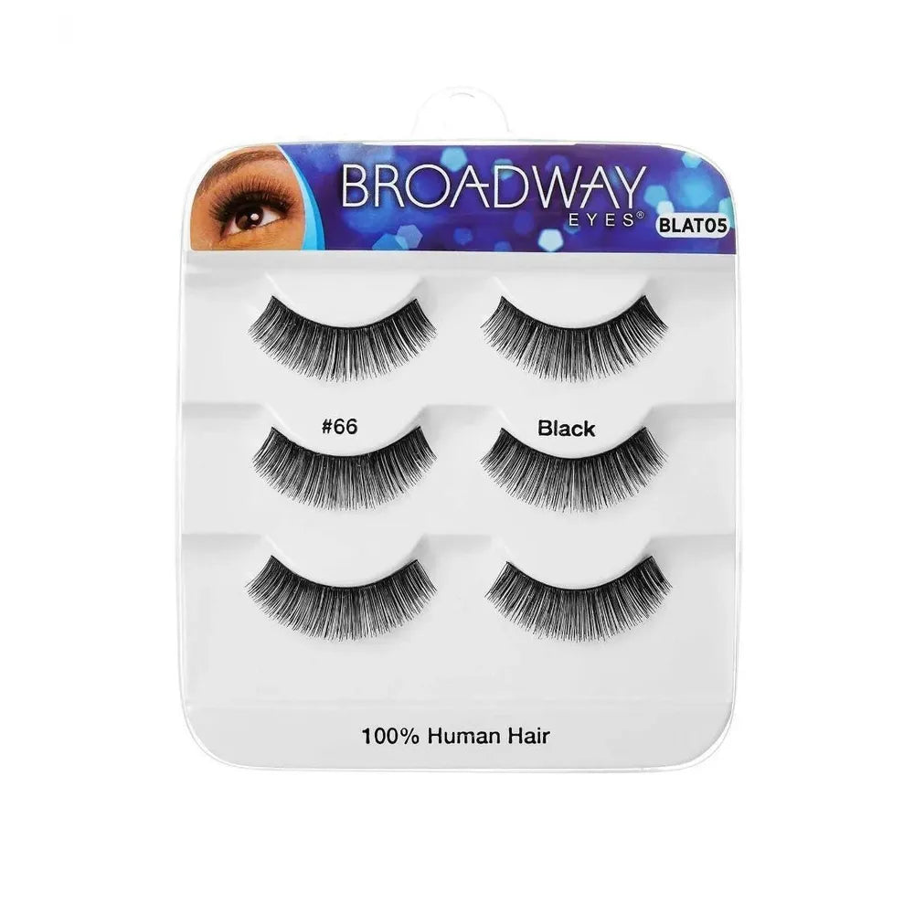 Broadway Eyes 100% Human Hair Strip Lashes – 3 Pack - Beauty Exchange Beauty Supply