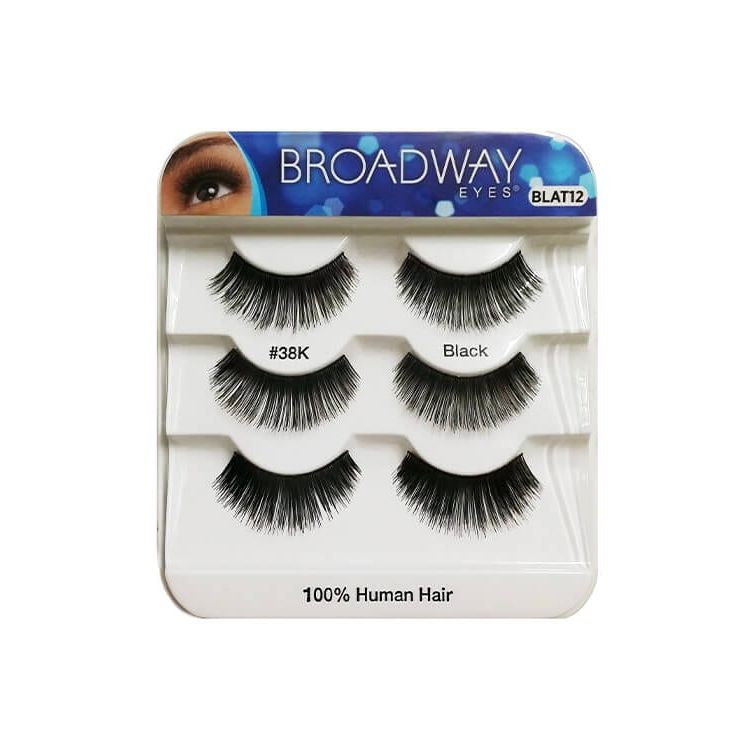 Broadway Eyes 100% Human Hair Strip Lashes – 3 Pack - Beauty Exchange Beauty Supply