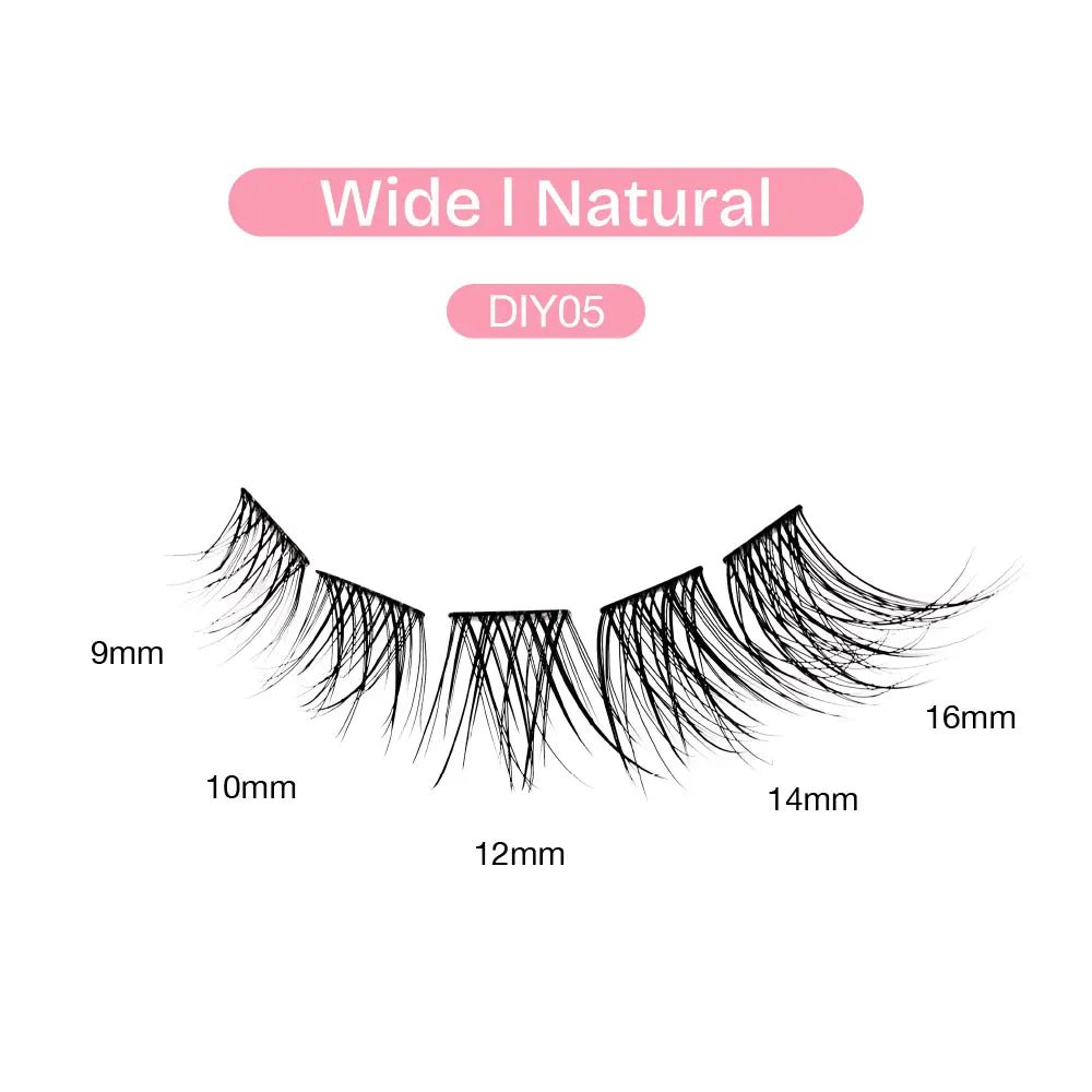 Broadway Natural DIY Cluster Lashes – (70–77pcs) - Beauty Exchange Beauty Supply