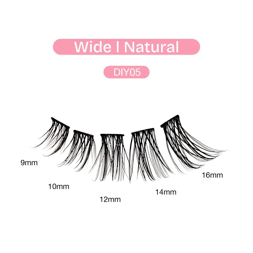 Broadway Natural DIY Cluster Lashes – (70–77pcs) - Beauty Exchange Beauty Supply