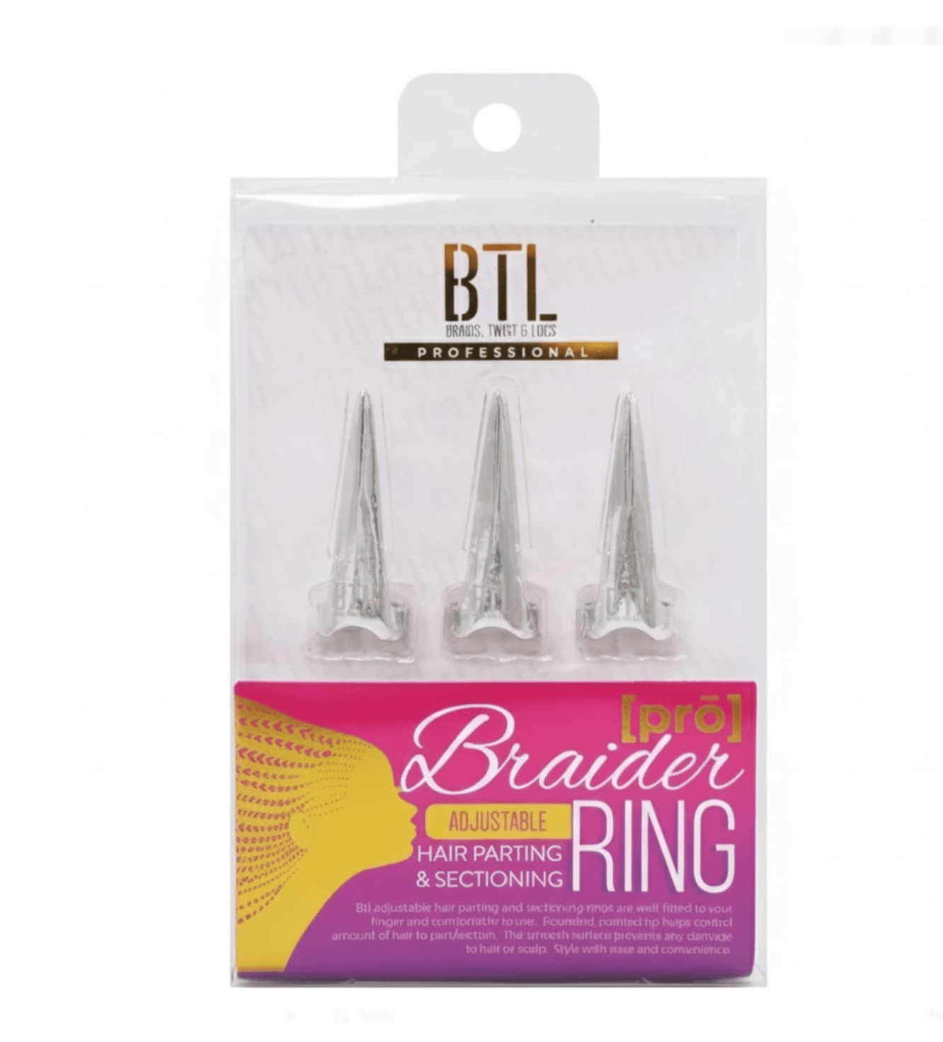 BTL Professional Adjustable Braider Hair Parting & Sectioning Ring - Beauty Exchange Beauty Supply