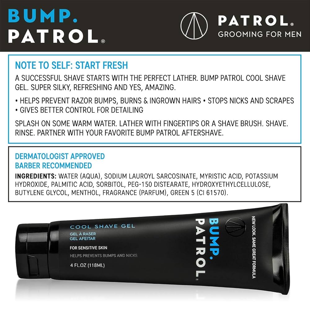Bump Patrol Cool Shave Gel – 4 oz - Beauty Exchange Beauty Supply
