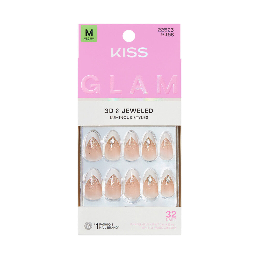 Kiss Glam 3D & Jeweled Nails