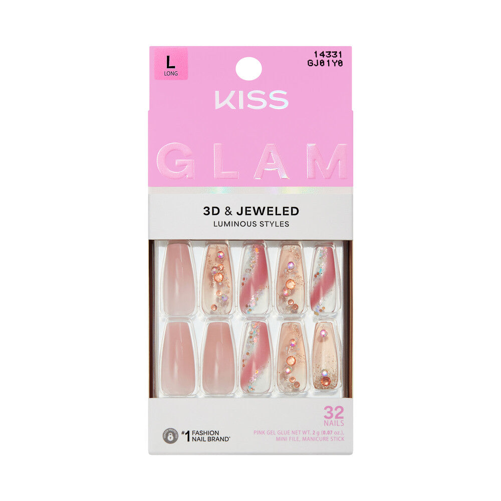 Kiss Glam 3D & Jeweled Nails
