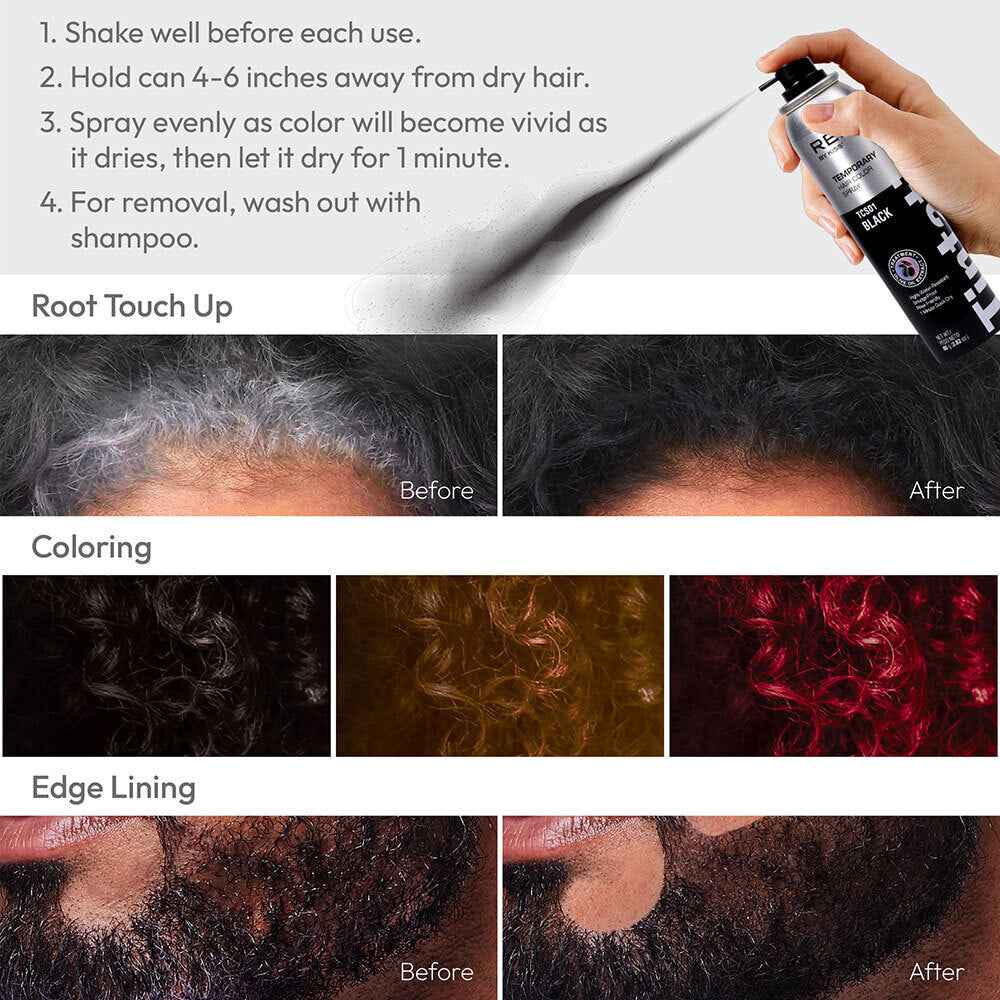 Kiss Tintation Temporary Hair Color Root Touch Up Spray – 2.8oz