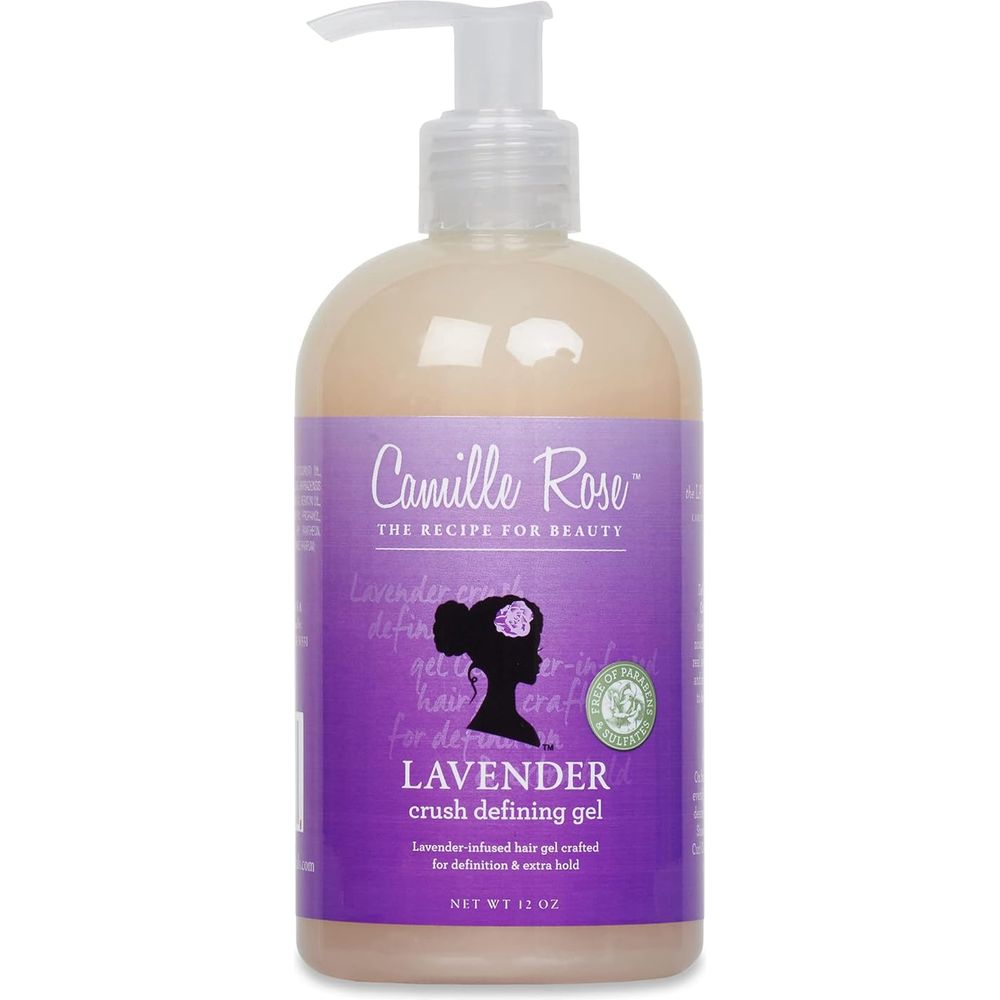Camille Rose Lavender Crush Curl Defining Hair Gel, for Definition and Extra Hold, 12 oz - Beauty Exchange Beauty Supply
