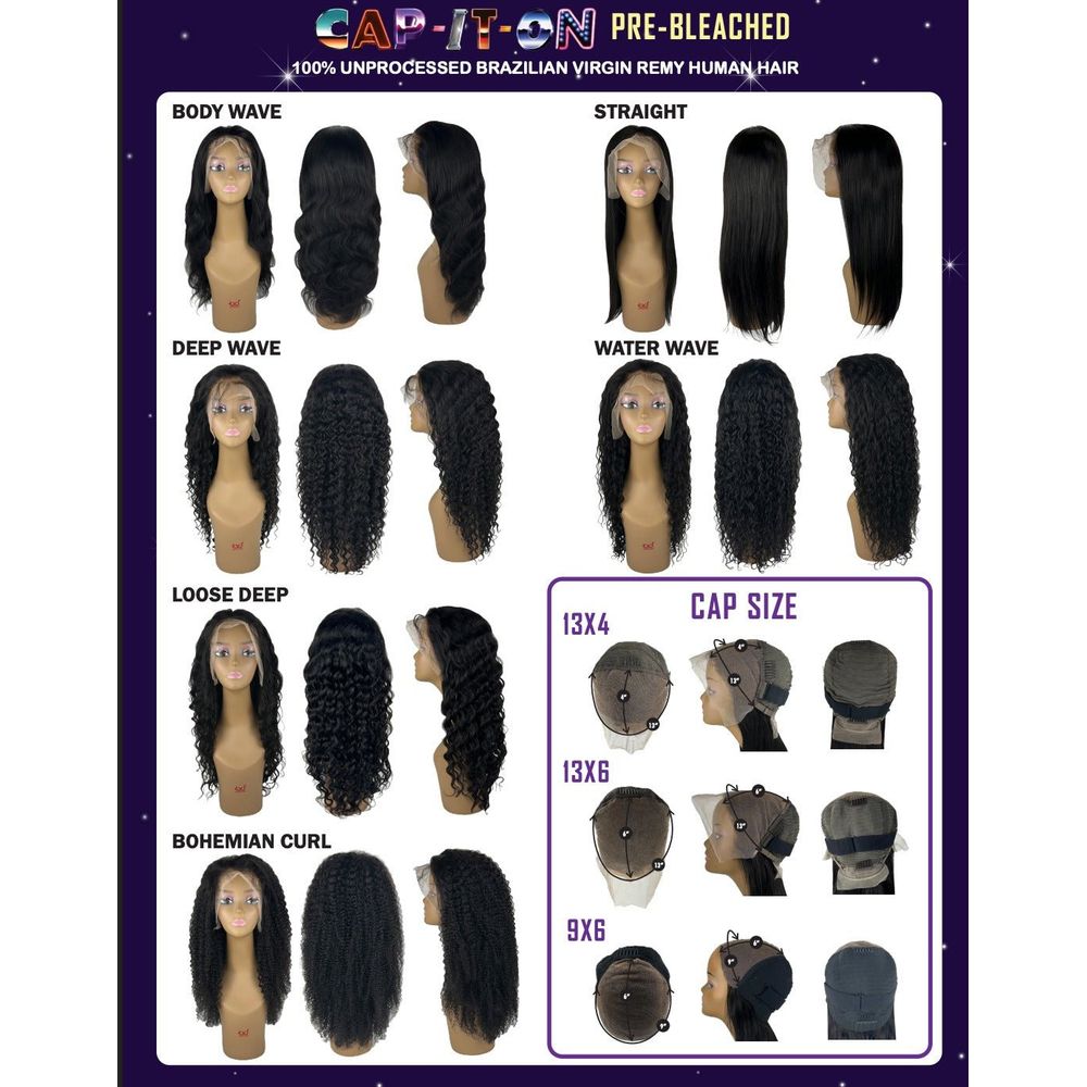 Cap - it - on Pre - Bleached 9x6 HD Melting Full Lace Wig – Natural - Beauty Exchange Beauty Supply