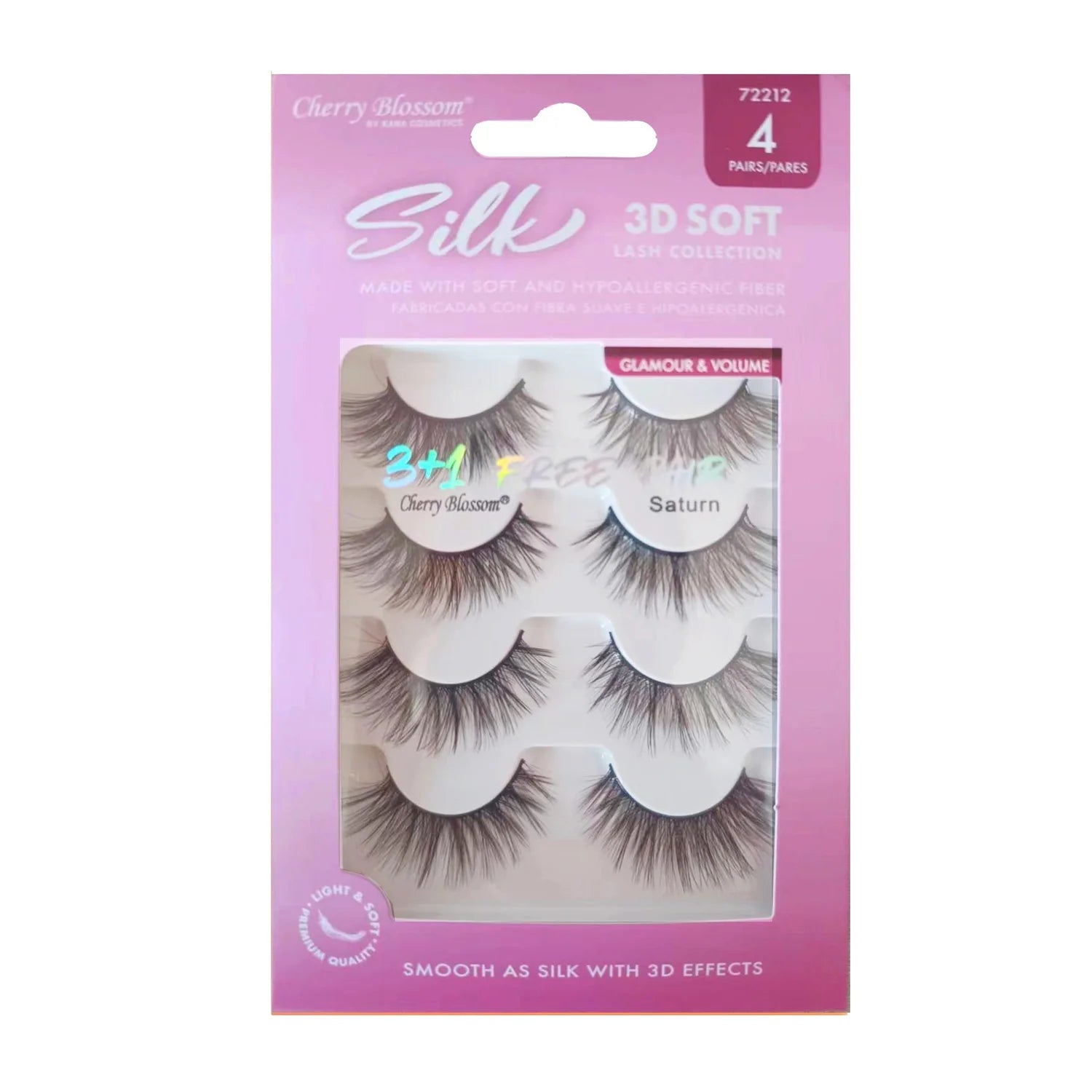 Cherry Blossom Silk 3D Soft Lashes – 4 Pairs - Beauty Exchange Beauty Supply