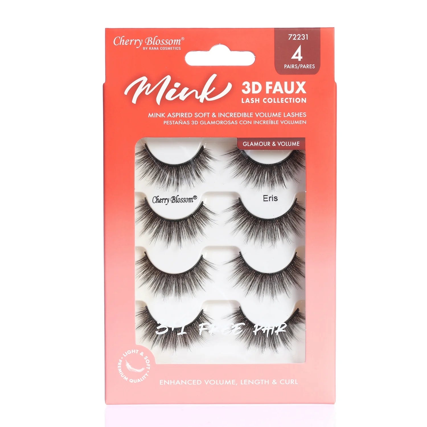 Cherry Blossom Silk 3D Soft Lashes – 4 Pairs - Beauty Exchange Beauty Supply