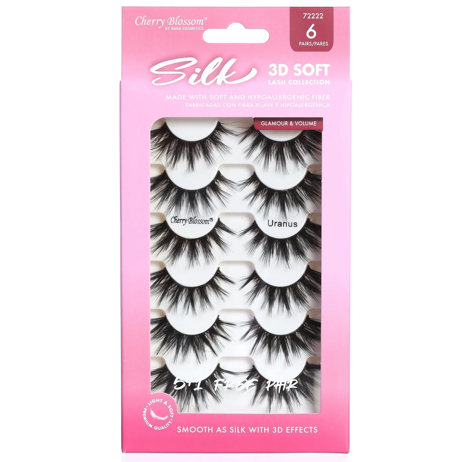 Cherry Blossom Silk 3D Soft Lashes – 5+1 Free Pair - Beauty Exchange Beauty Supply