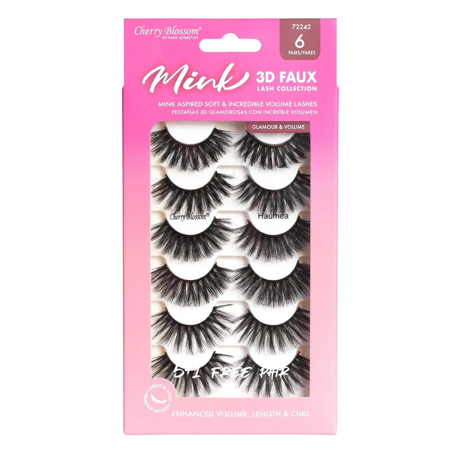 Cherry Blossom Silk 3D Soft Lashes – 5+1 Free Pair - Beauty Exchange Beauty Supply