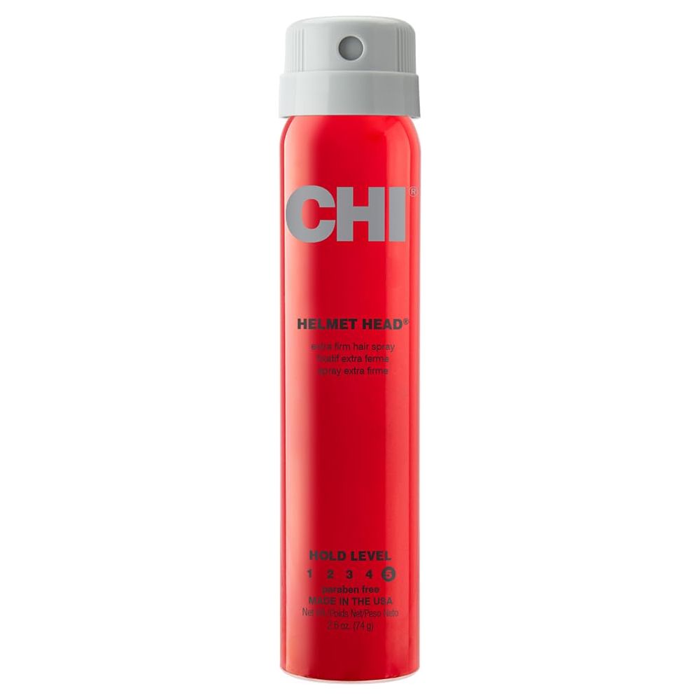 CHI Helmet Head Extra Firm Hairspray, Protects Against Humidity & Creates Voluminous Hairstyles, Sulfate & Paraben - Free, 2.6 Oz - Beauty Exchange Beauty Supply