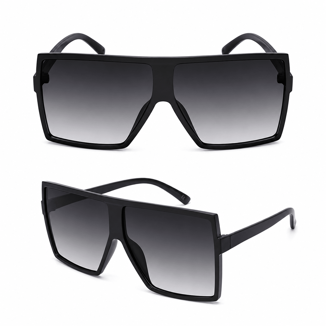 Chic Looks Oversized Shield Sunglasses Black – EA1345D - Beauty Exchange Beauty Supply