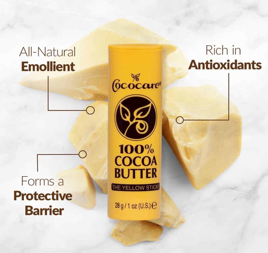 Cococare 100% Cocoa Butter Stick – The Yellow Stick 1oz - Beauty Exchange Beauty Supply