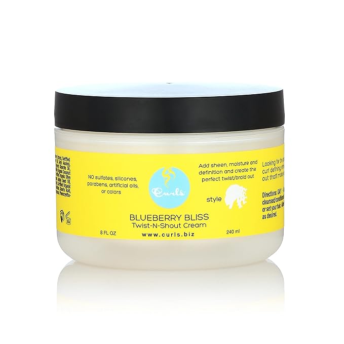 Curls Blueberry Bliss Twist - N - Shout Cream – 8 oz - Beauty Exchange Beauty Supply