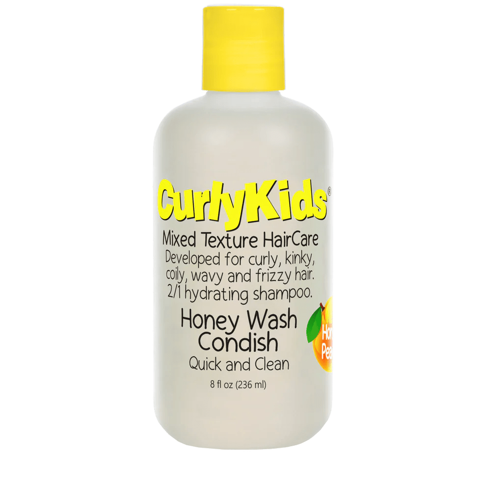 Curly Kids Honey Wash Condish 2 - in - 1 Hydrating Shampoo – 8 oz - Beauty Exchange Beauty Supply