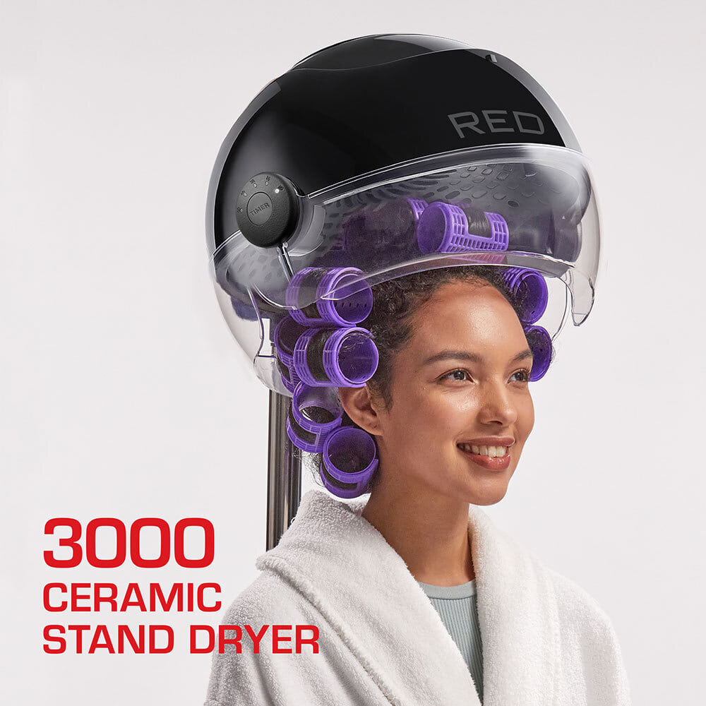 Kiss Red Pro 3000 Ceramic Stand Hood Dryer