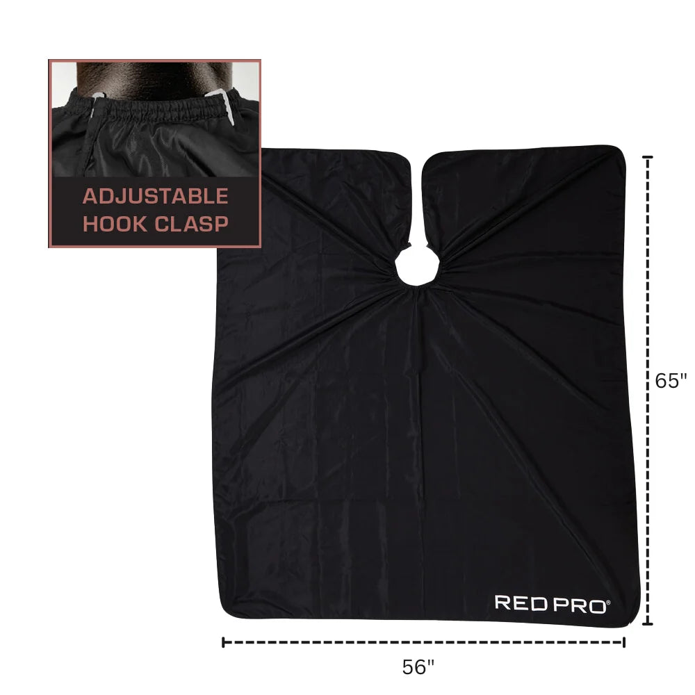 Red Pro Professional Extra-Large Barber Cape