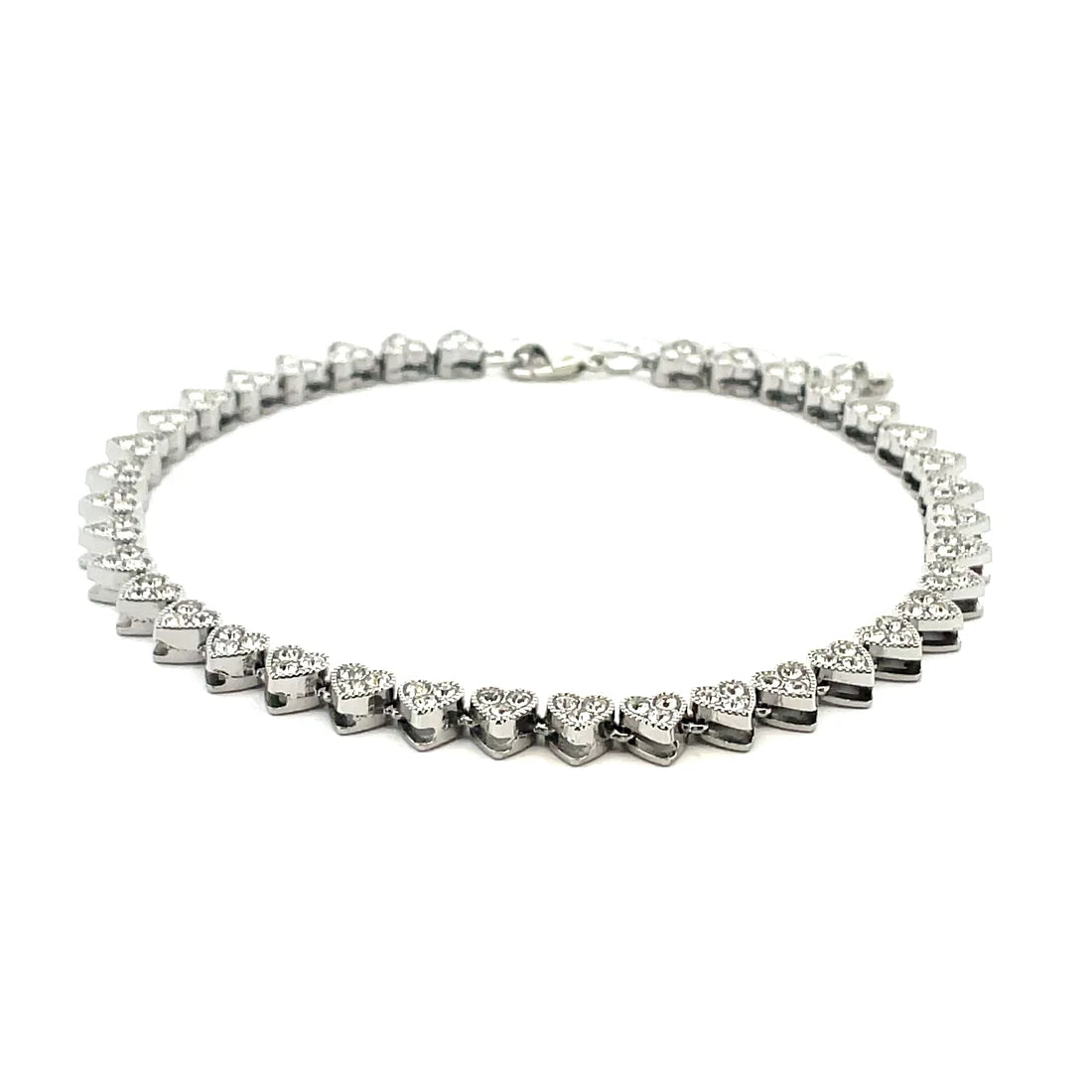 The One Jewelry Iced Anklet & Bracelet