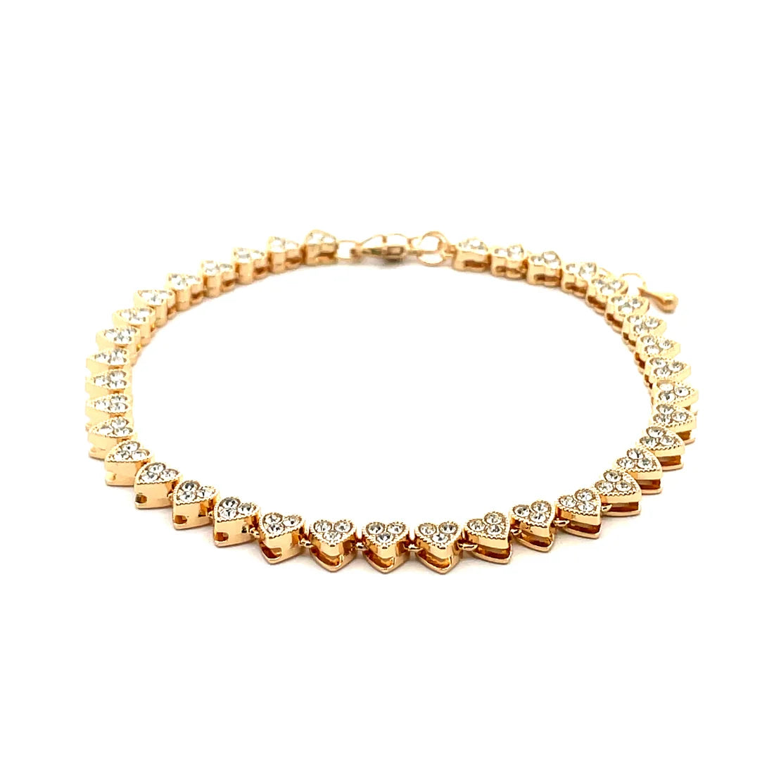 The One Jewelry Iced Anklet & Bracelet
