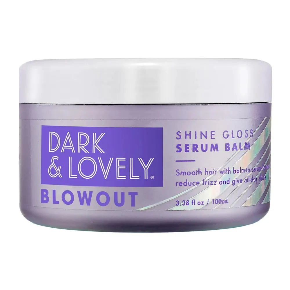 Dark & Lovely Blowout Shine Gloss Styling Serum Balm – 3.38 oz - Beauty Exchange Beauty Supply