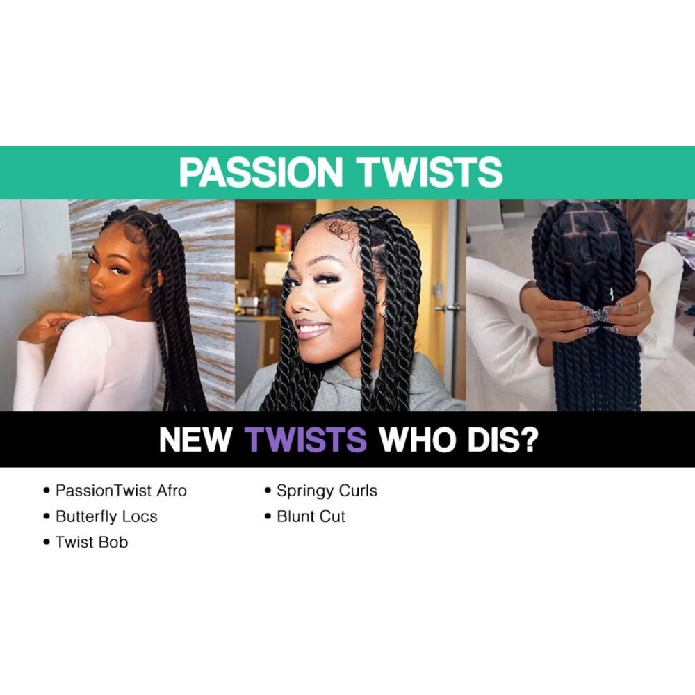 Darling Extensions Darling Passion Twist Crochet Hair Extensions 2X Pack