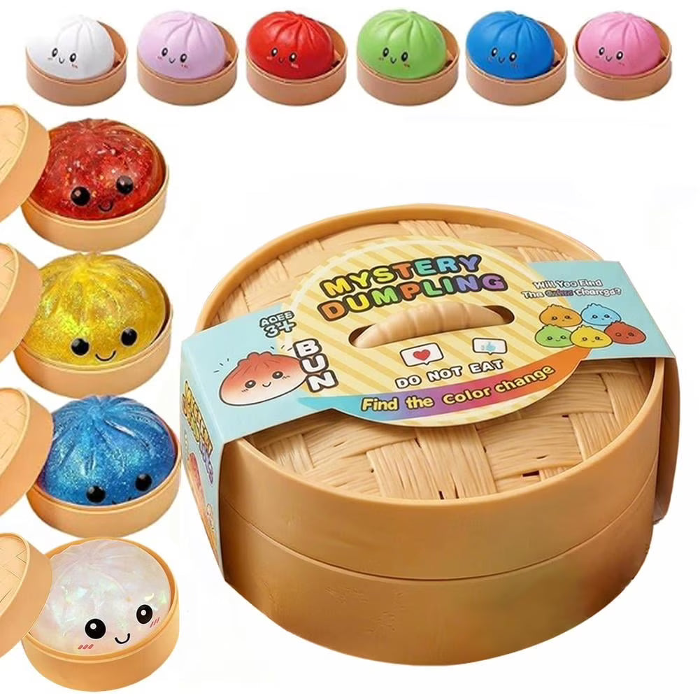 Mystery Steamed Bun Squishies Toy Stress Relief