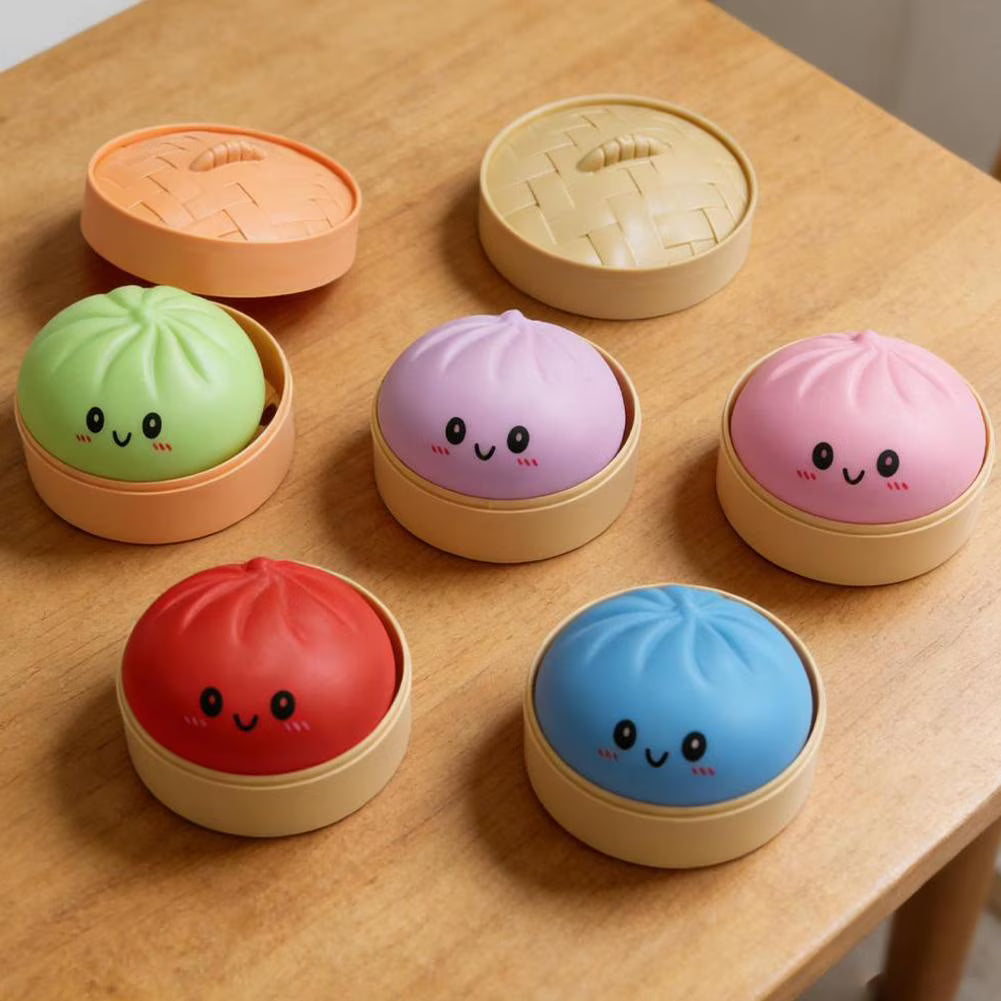 Mystery Steamed Bun Squishies Toy Stress Relief