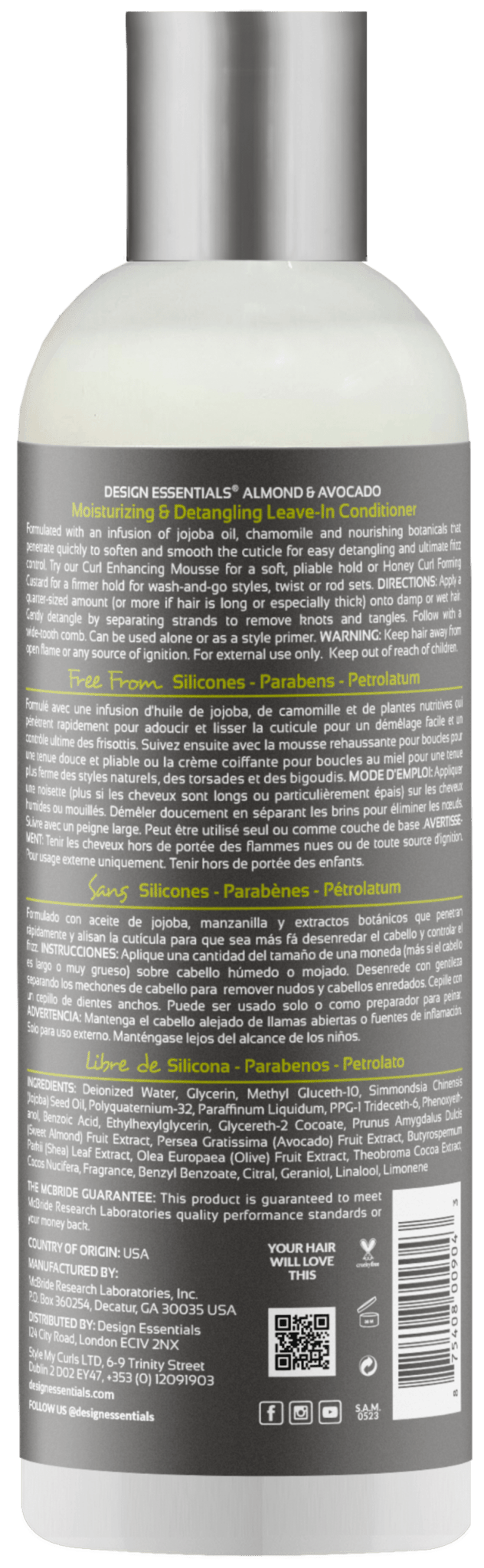 Design Essentials Almond & Avocado Leave - In Conditioner - Beauty Exchange Beauty Supply