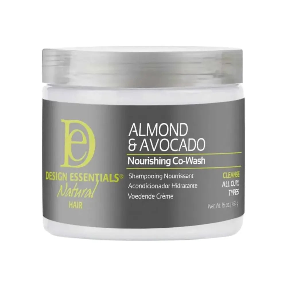 Design Essentials Almond & Avocado Nourishing Co - Wash 16 oz – Gentle Cleansing + Deep Moisture for Natural Hair - Beauty Exchange Beauty Supply