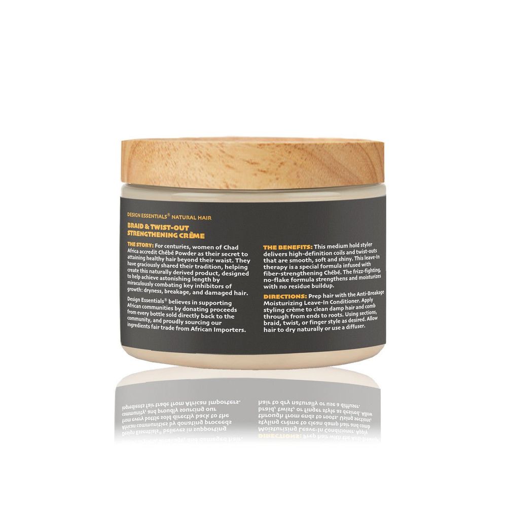 Design Essentials Braid & Twist - Out Strength Crème – 12 oz - Beauty Exchange Beauty Supply