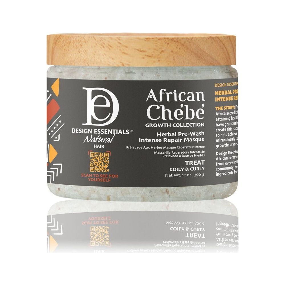 Design Essentials Chebe Herbal Pre - Wash Intense Repair Masque – Strengthening & Moisturizing Deep Treatment (12oz) - Beauty Exchange Beauty Supply