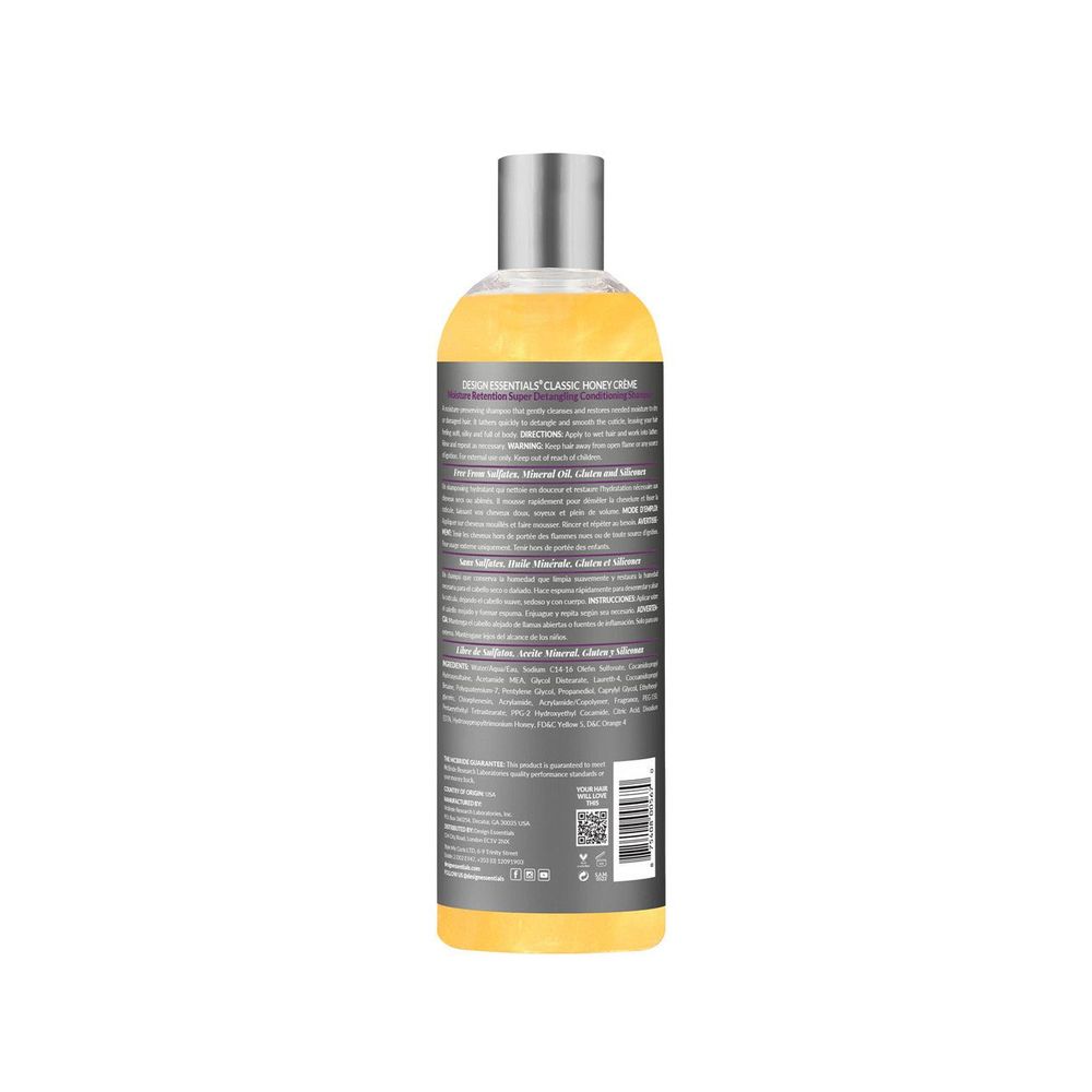 Design Essentials Honey Crème Shampoo – 8 oz - Beauty Exchange Beauty Supply
