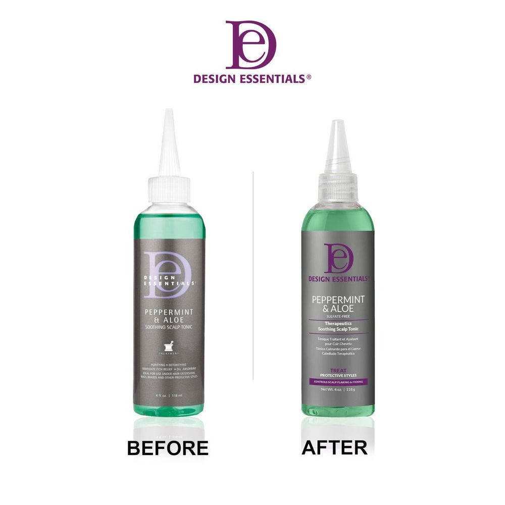 Design Essentials Peppermint & Aloe Soothing Scalp Tonic – 4 oz - Beauty Exchange Beauty Supply