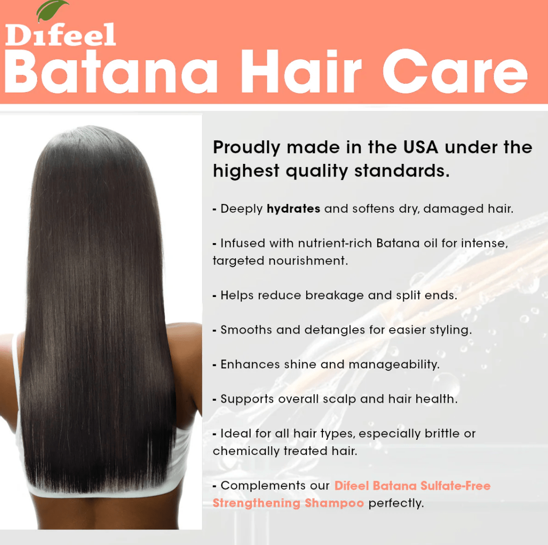 Difeel Batana Shampoo & Conditioner – 12 oz - Beauty Exchange Beauty Supply