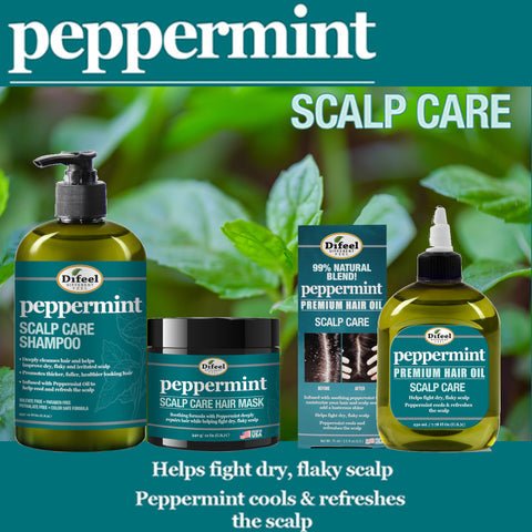 Difeel Peppermint Scalp Care Hair Mask – 12 oz - Beauty Exchange Beauty Supply