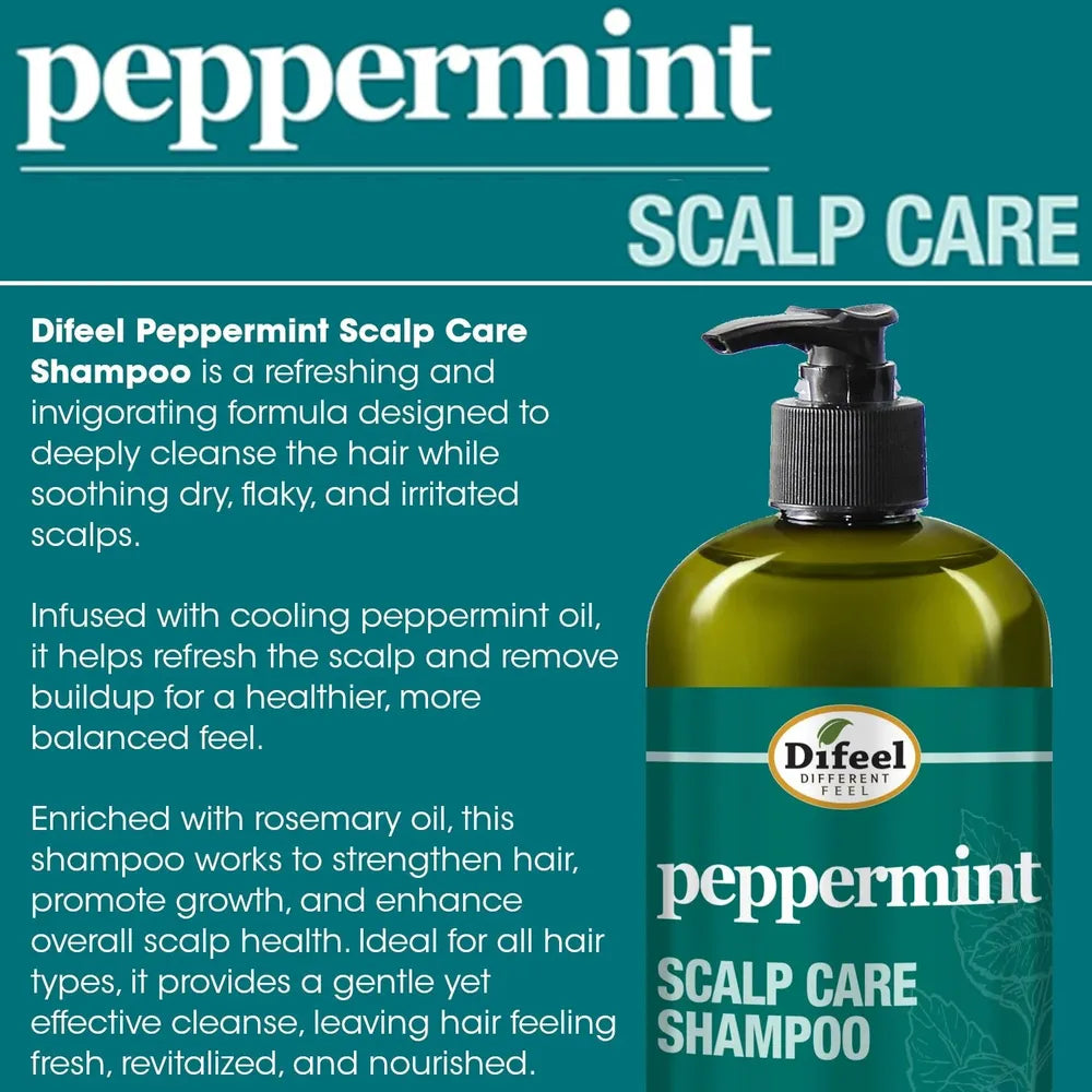 Difeel Peppermint Scalp Care Shampoo & Conditioner - Beauty Exchange Beauty Supply