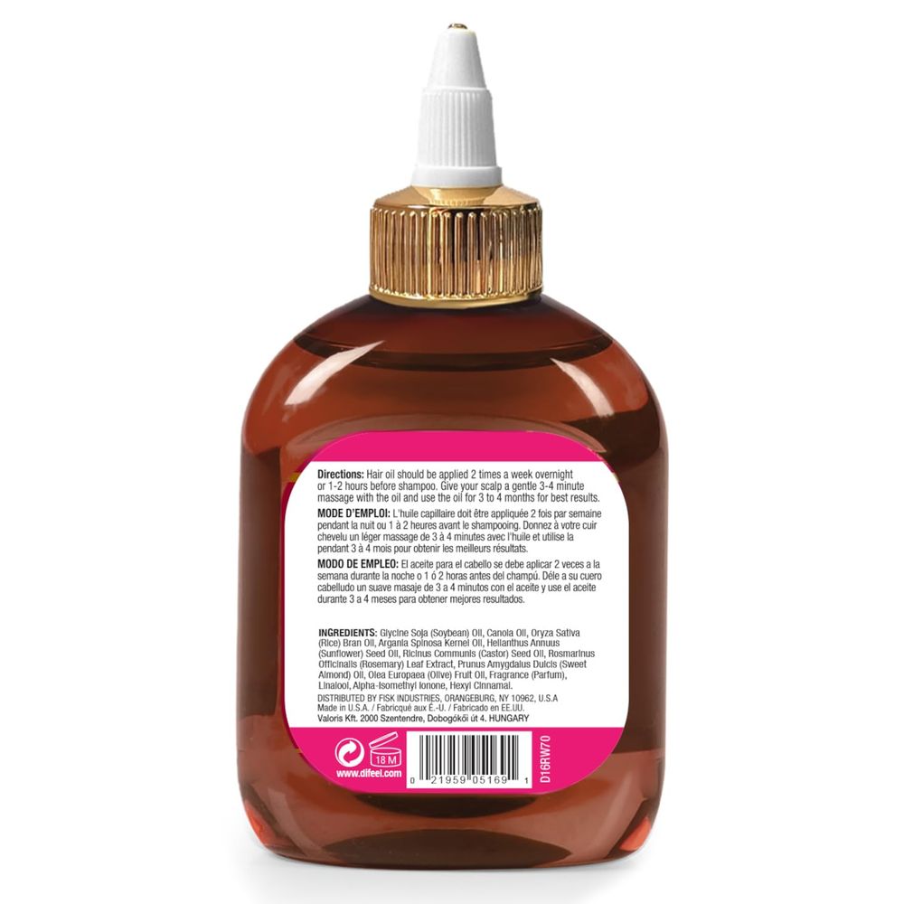 Difeel Rice Water Premium Hair Oil – 7.1 oz - Beauty Exchange Beauty Supply