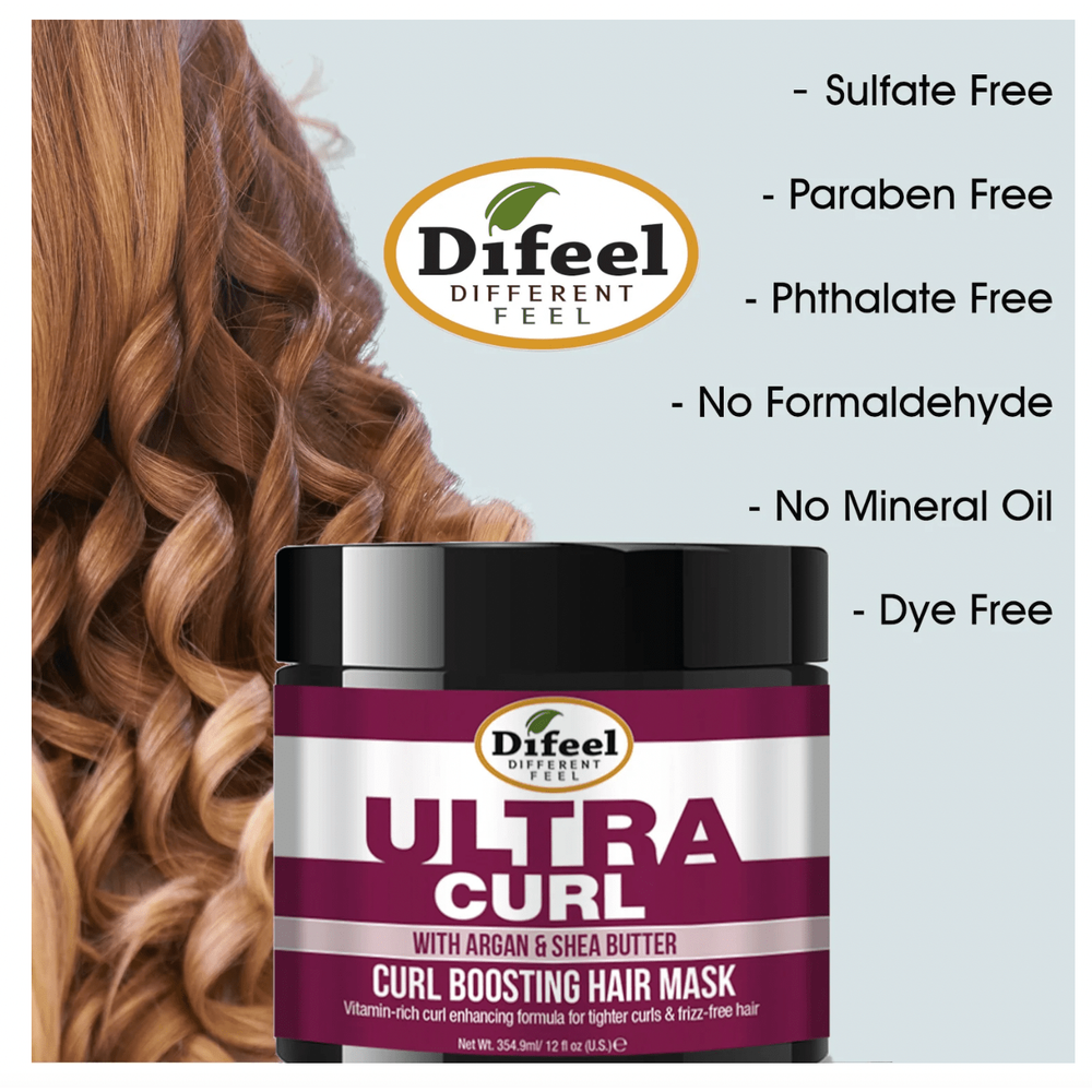 Difeel Ultra Curl Boosting Hair Mask –12 oz - Beauty Exchange Beauty Supply