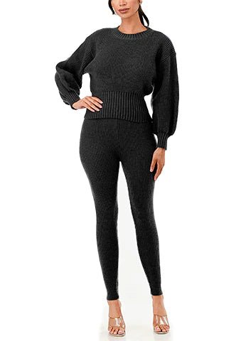 DODO 2 - Piece Knitted Sweater Set - Beauty Exchange Beauty Supply