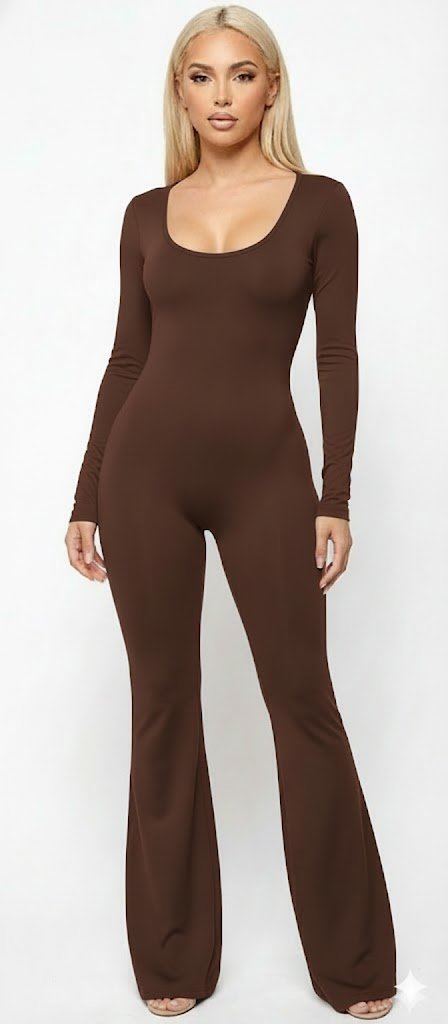 DODO Backless High - Waisted Flared Jumpsuit - Beauty Exchange Beauty Supply