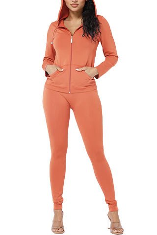 DODO Basic Seamless Hoodie Zip Up Set - Beauty Exchange Beauty Supply