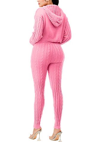 Dodo Cable Hoodie Sweater Set - Beauty Exchange Beauty Supply